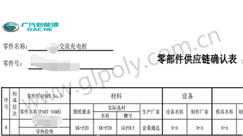 交流充电桩散热,广汽新能源指定金菱通达旗舰导热硅胶片XK-P20